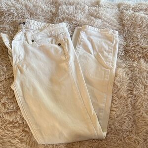 PAIGE Women's white  SKYLINE ANKLE PEG Jeans